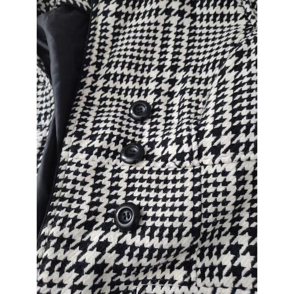 IZ Byer Black White Lined Button Up Jacket SZ S - Picture 6 of 7